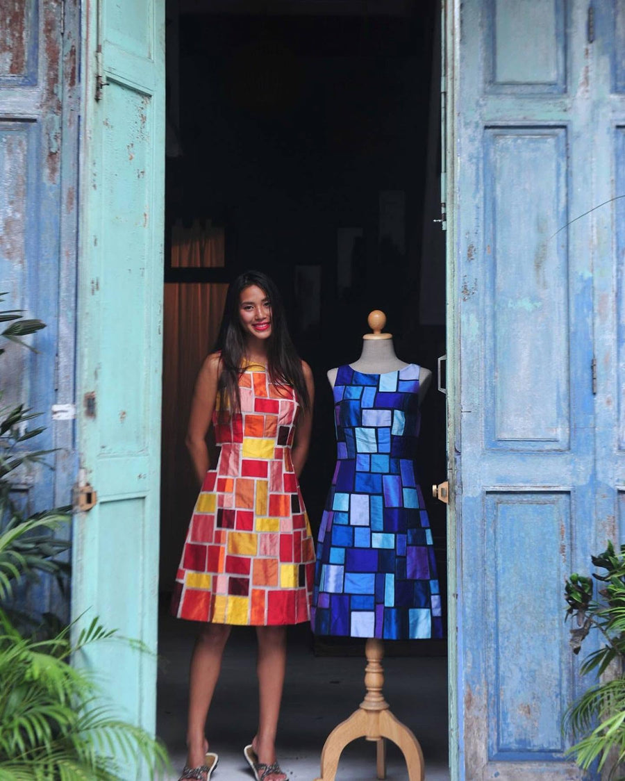 A Chula customer wearing the Hoi An